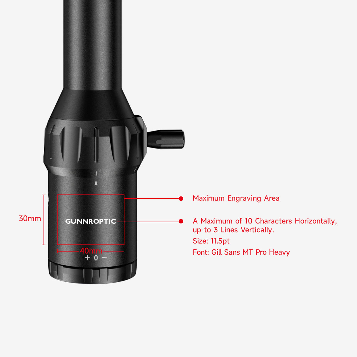 Odin 1-8×24 Engraved FFP LPVO Rifle Scope [Custom Engraving]