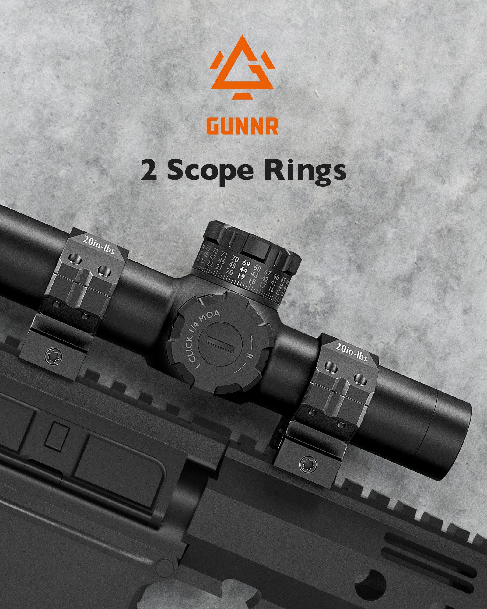 Gulltoppr 1.0 in 30-34mm Rifle Scope Rings